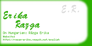 erika razga business card